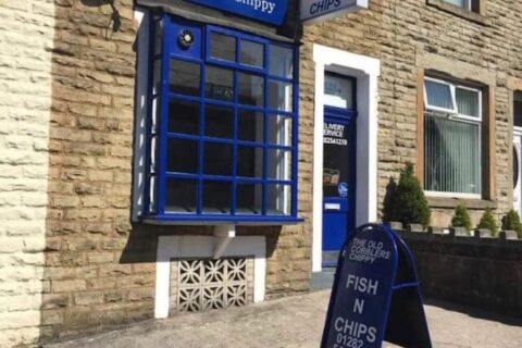 an exterior shot of the Old Cobblers Chippy in Nelson